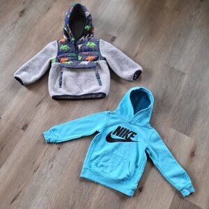 Toddler Bundle Nike Pullover Hoodie and 1 Madison Fleece Pullover Hoodie Size 3T